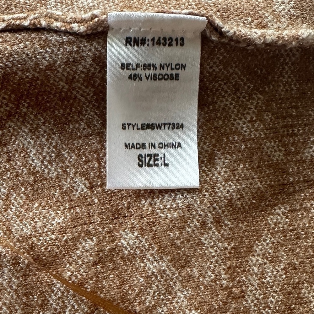 Johnny polo collar v-neck sleeveless Cropped jacquard knit sweater vest size L - Picture 8 of 10